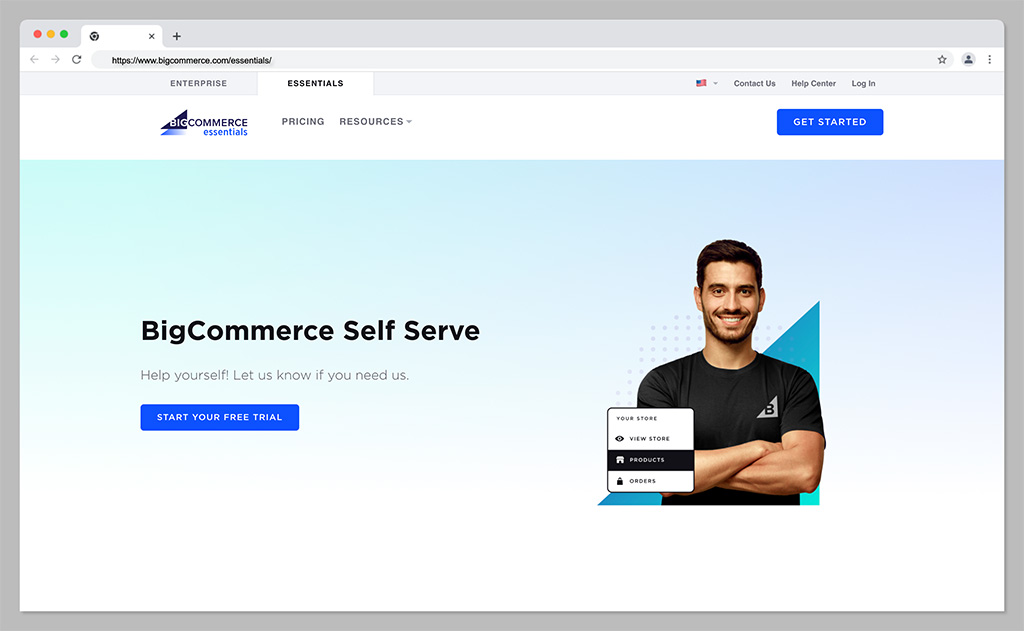 bigcommerce homepage - bigcommerce vs ecwid