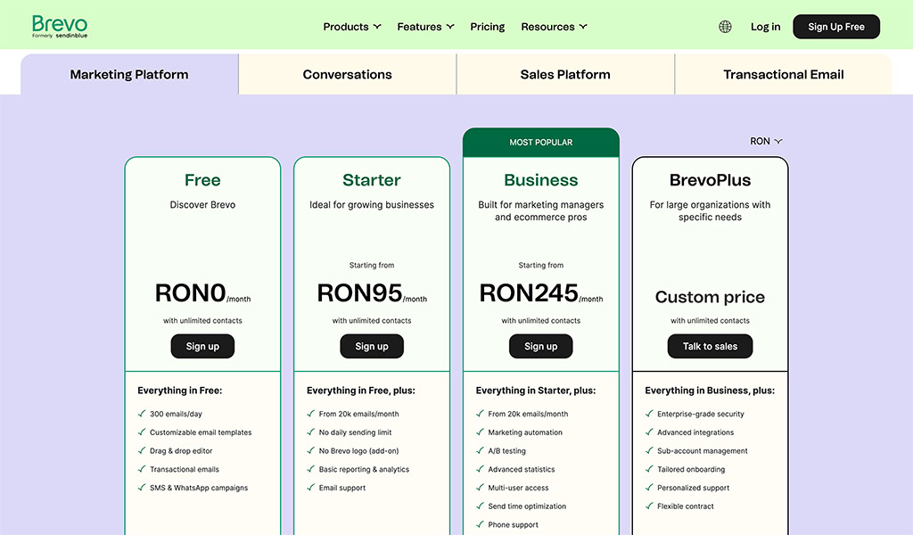 brevo formerly sendinblue review pricing