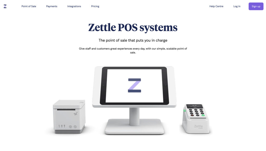 zettle review - homepage