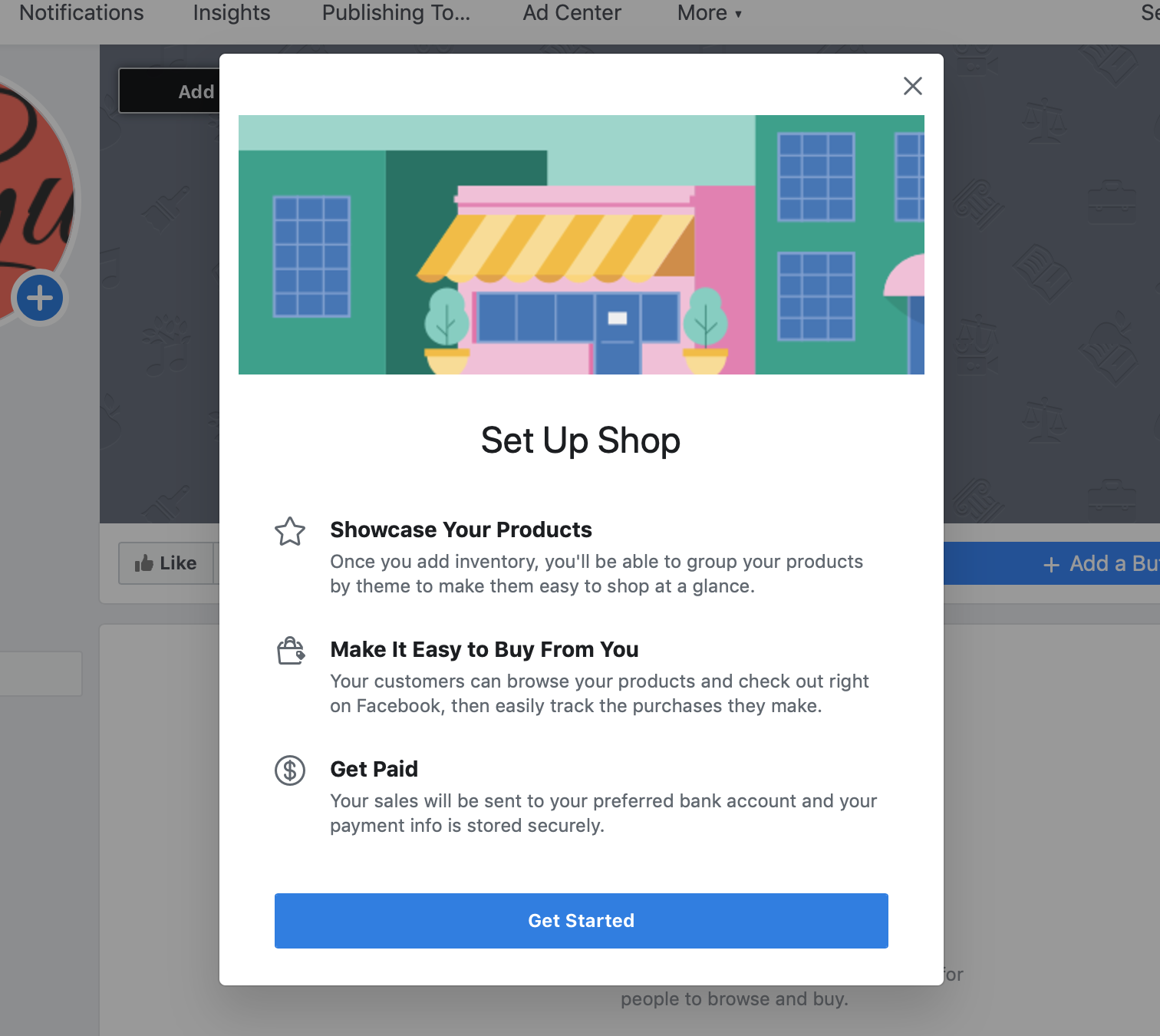 set up Facebook shop