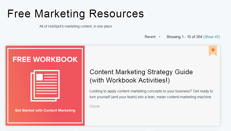 HubSpot marketing hub resources