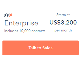 HubSpot marketing hub enterprise pricing